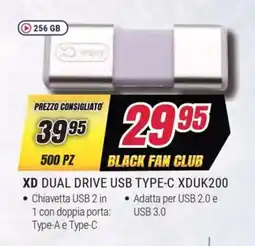 Trony XD DUAL DRIVE USB TYPE-C XDUK200 offerta