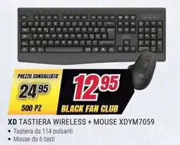 Trony XD TASTIERA WIRELESS + MOUSE XDYM7059 offerta
