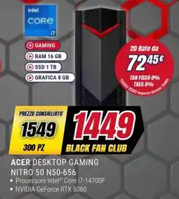 Trony ACER DESKTOP GAMING NITRO 50 N50-656 offerta