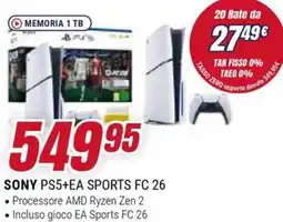 Trony SONY PS5+EA SPORTS FC 26 offerta