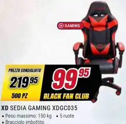 Trony XD SEDIA GAMING XDGC035 offerta