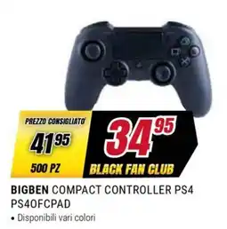 Trony BIGBEN COMPACT CONTROLLER PS4 PS4OFCPAD offerta
