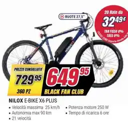 Trony NILOX E-BIKE X6 PLUS offerta
