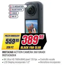 Trony INSTA360 ACTION CAMERA 360 GRADI INSTA360X4 offerta
