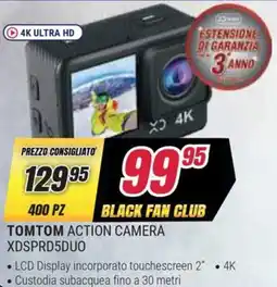 Trony TOMTOM ACTION CAMERA XDSPRD5DUO offerta