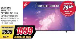 Trony SAMSUNG SMART TV CRYSTAL 98" UHD UE98DU9070UXZT offerta