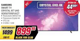 Trony SAMSUNG SMART TV CRYSTAL 85" UHD UE85U7000FUXZT offerta