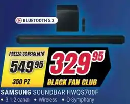 Trony SAMSUNG SOUNDBAR HWQS700F offerta