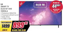 Trony LG SMART TV OLED 55" UHD 55B56LA offerta