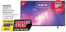 Trony SAMSUNG SMART TV QLED 43" UHD QE43Q7DAU offerta
