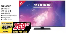 Trony PANASONIC LED 43" UHD TB43W60A offerta