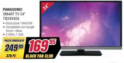 Trony PANASONIC SMART TV 24" TB24S40A offerta
