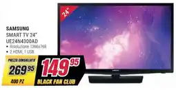 Trony SAMSUNG SMART TV 24" UE24N4300AD offerta