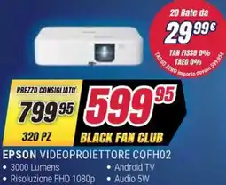 Trony EPSON VIDEOPROIETTORE COFH02 offerta