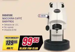 Trony Didiesse macchina caffé babyfrog offerta
