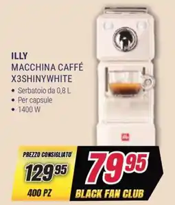 Trony ILLY MACCHINA CAFFÉ X3SHINYWHITE offerta