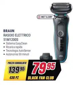 Trony BRAUN RASOIO ELETTRICO 51M1200S offerta