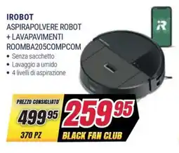 Trony IROBOT ASPIRAPOLVERE ROBOT + LAVAPAVIMENTI ROOMBA205COMPCOM offerta