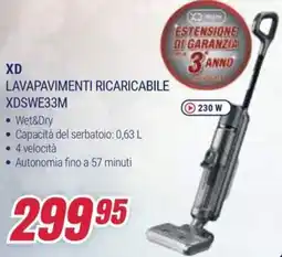 Trony XD LAVAPAVIMENTI RICARICABILE XDSWE33M offerta