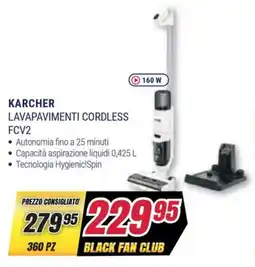 Trony KARCHER LAVAPAVIMENTI CORDLESS FCV2 offerta