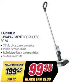Trony KARCHER LAVAPAVIMENTI CORDLESS FC24 offerta