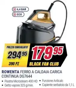 Trony ROWENTA FERRO A CALDAIA CARICA CONTINUA DG7644 offerta