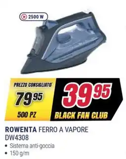 Trony ROWENTA FERRO A VAPORE DW4308 offerta