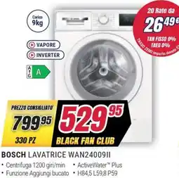 Trony BOSCH LAVATRICE WAN2400911 offerta