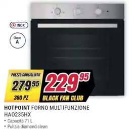 Trony HOTPOINT FORNO MULTIFUNZIONE HA0235HX offerta