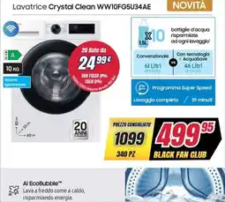 Trony Lavatrice Crystal Clean WW10FG5U34AE offerta