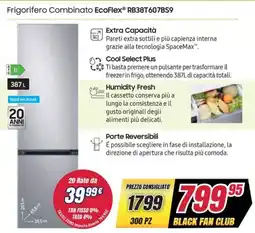 Trony Frigorifero Combinato EcoFlex RB38T607BS9 offerta