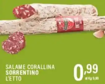Gecop Salame corallina sorrentino l'etto offerta