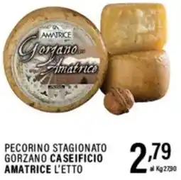 Gecop Pecorino stagionato gorzano caseificio amatrice l'etto offerta