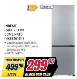Trony INDESIT FRIGORIFERO COMBINATO INKS8261S4E offerta