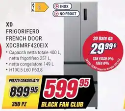 Trony XD FRIGORIFERO FRENCH DOOR XDCBMRF420EIX offerta