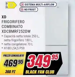 Trony XD FRIGORIFERO COMBINATO XDCBMRF252DW offerta