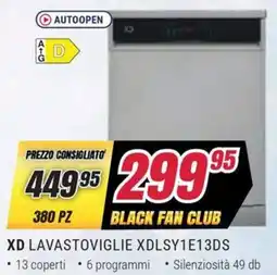 Trony XD LAVASTOVIGLIE XDLSY1E13DS offerta