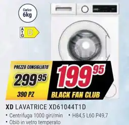 Trony XD LAVATRICE XD61044T1D offerta