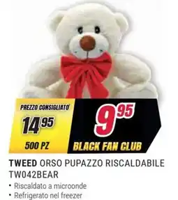 Trony Tweed orso pupazzo riscaldabile tw042bear offerta