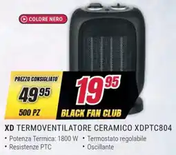 Trony XD TERMOVENTILATORE CERAMICO XDPTC804 offerta