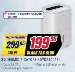 Trony XD DEUMIDIFICATORE XDYDZ30D134 offerta