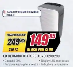 Trony XD DEUMIDIFICATORE XDYDO20D290 offerta