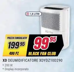 Trony XD DEUMIDIFICATORE XDYDZ10D290 offerta