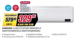Trony SAMSUNG CLIMATIZZATORE MONOSPLIT AR09TXHQBWKXEU+AR09TXHQBWKNEU offerta