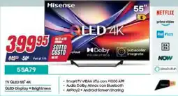 Trony Hisense TV QLED 55" 4K 55A79 offerta