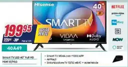 Trony Hisense Smart TV LED 40" Full HD 40A49 offerta