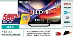 Trony Hisense TV QLED 65" 4K 65A79 offerta