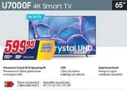 Trony SAMSUNG U7000F 4K Smart TV offerta