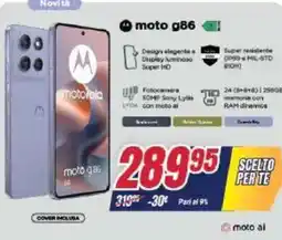 Trony Motorola moto g86 offerta