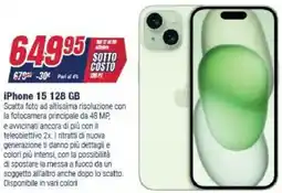 Trony iPhone 15 128 GB offerta